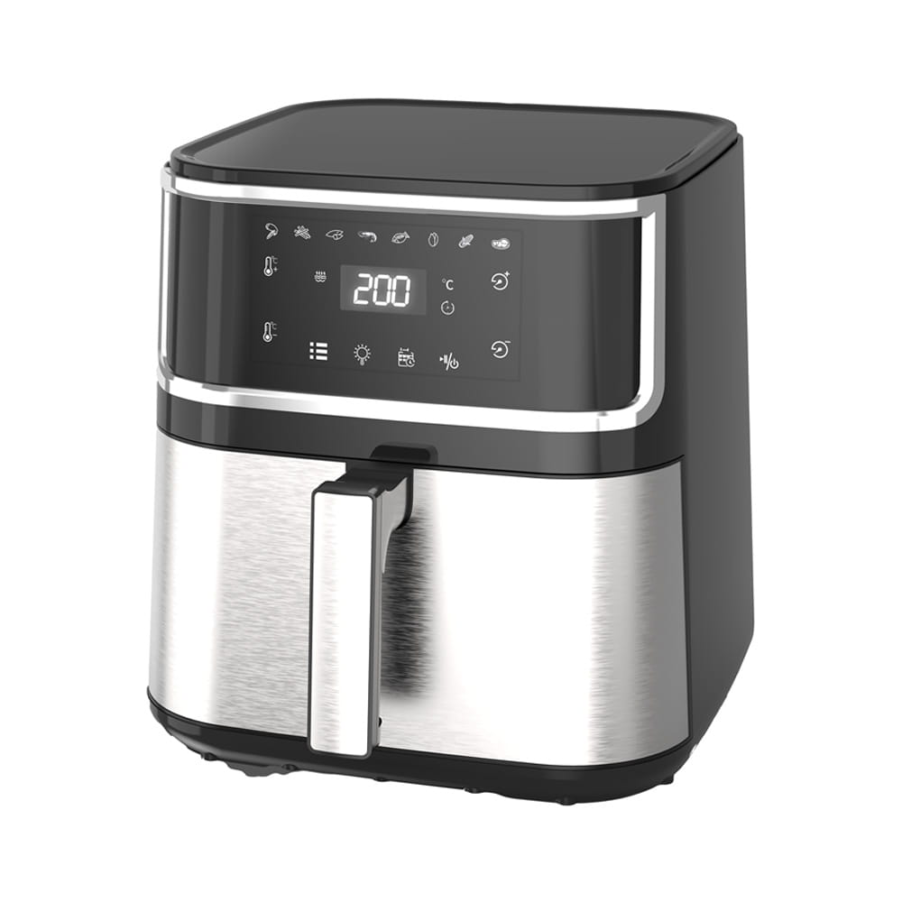 LCD Fryer Air Steel Steel قابل مشاهده غیر قابل مشاهده
